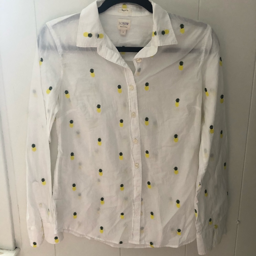 Pineapple print blouse